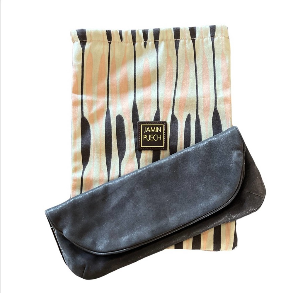 Jamin Puech French Designer Leather Clutch Evening Bag with Dust Bag